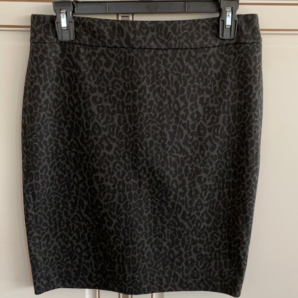 Ann Taylor Loft Animal Print Pencil Skirt